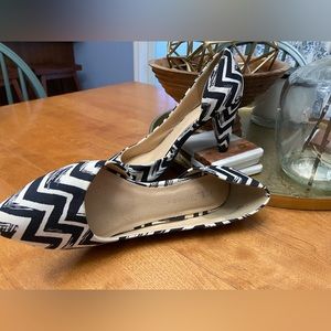 Chevron Kitten Heels